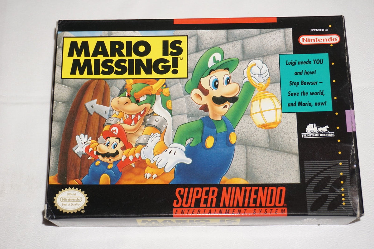Mario is Missing (Super Nintendo SNES) Complete in Box CIB