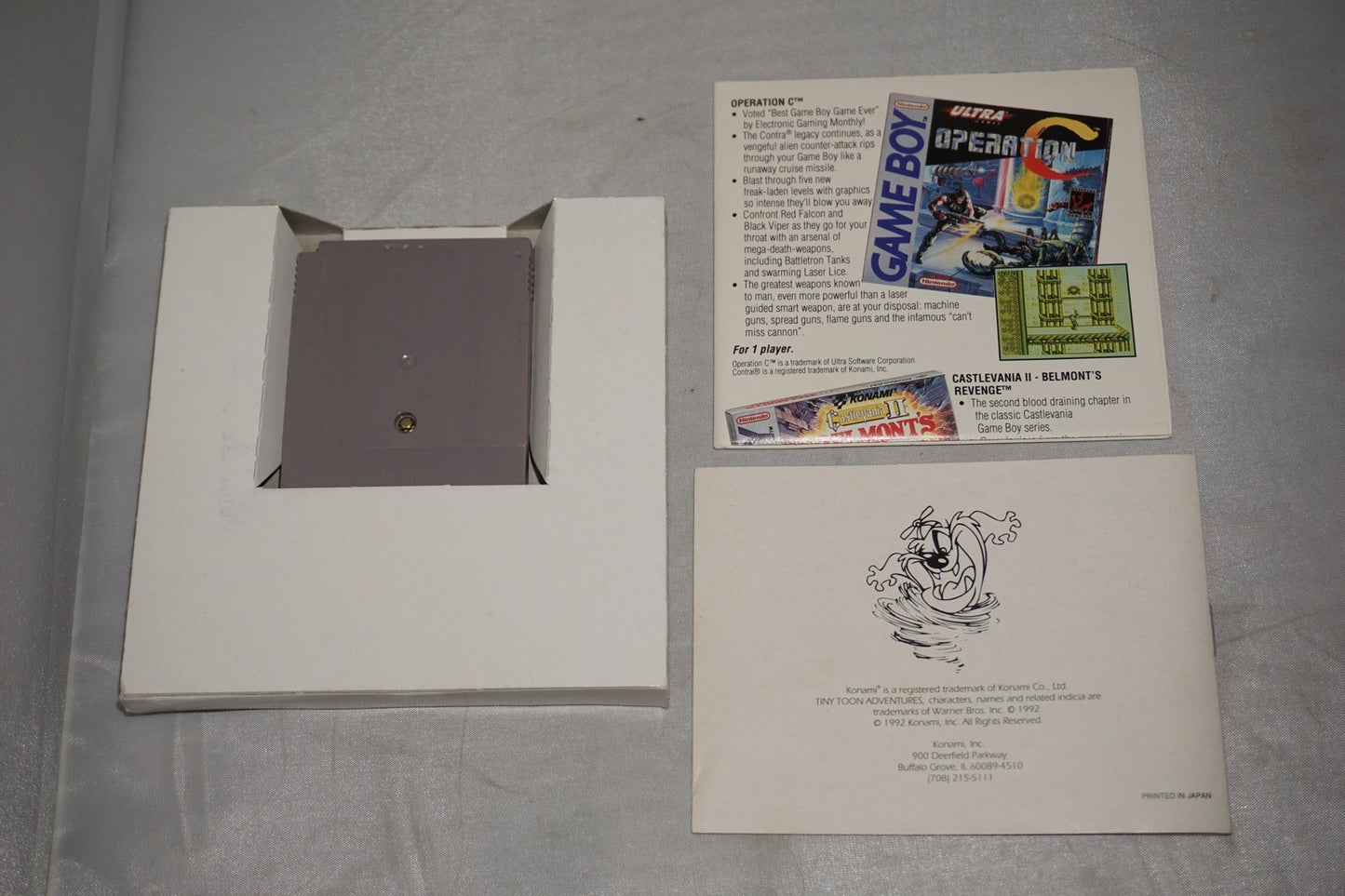 Tiny Toon Adventures Bab's Big Break (Gameboy Game Boy GB) Complete CIB
