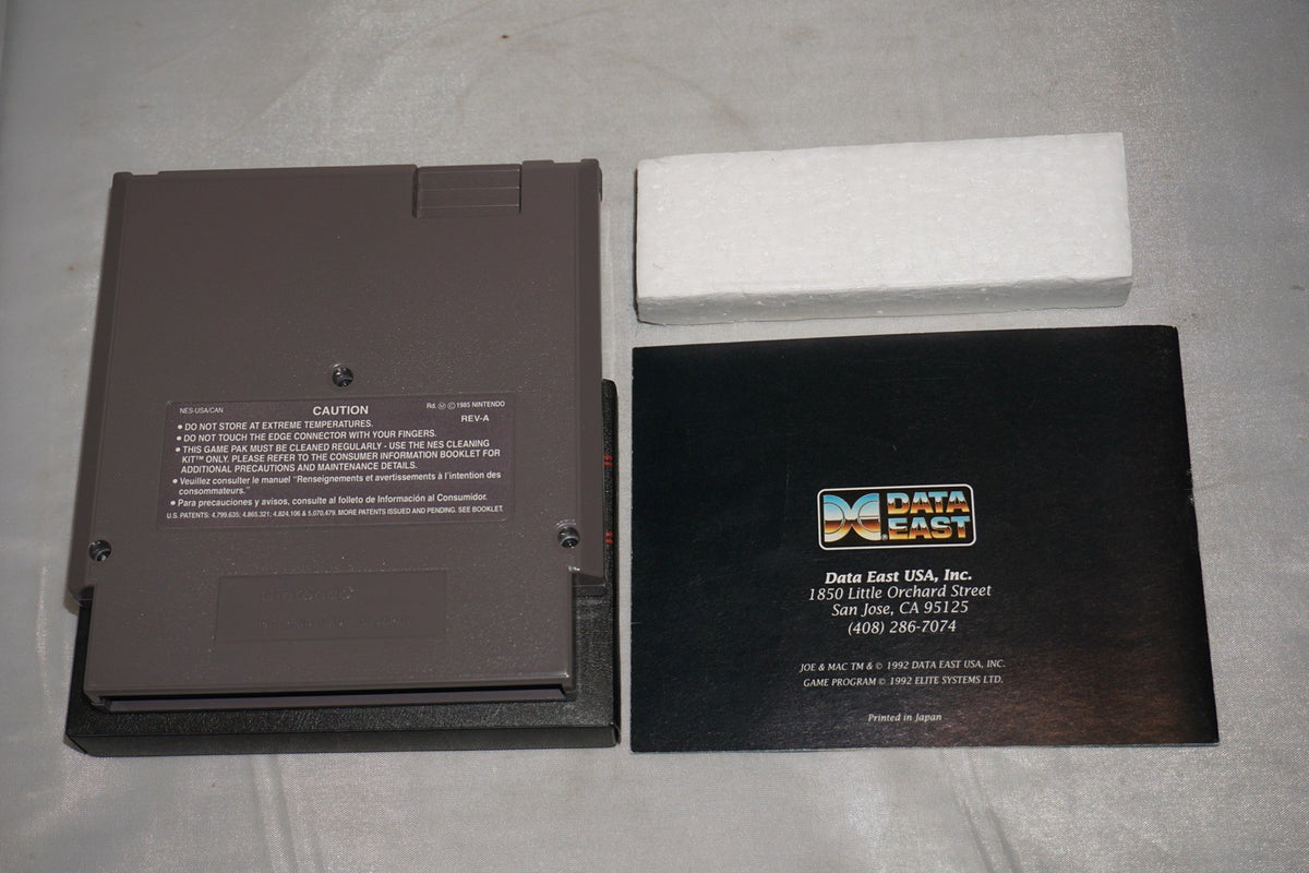 Joe & Mac 1 (Nintendo NES) Complete in Box CIB
