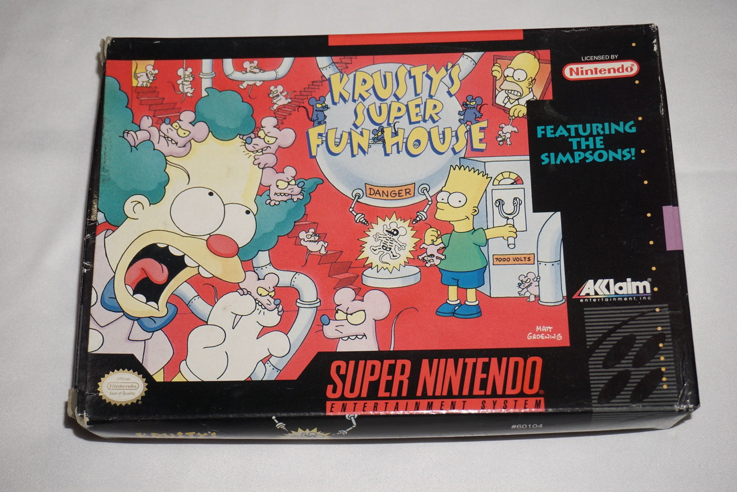 Krusty's Super Fun House (Super Nintendo SNES) Complete in Box CIB