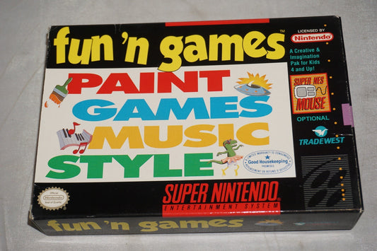Fun N Games (Super Nintendo SNES) Complete in Box CIB