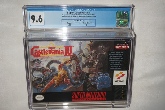 Super Castlevania IV 4 (Super Nintendo SNES) CGC 9.6 A NEW Sealed