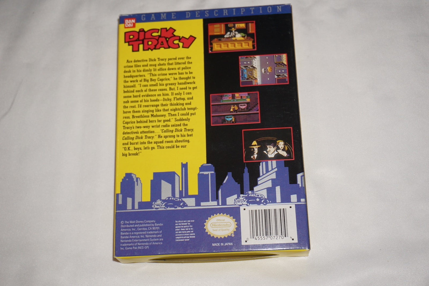 Dick Tracy (Nintendo NES) Complete in Box CIB