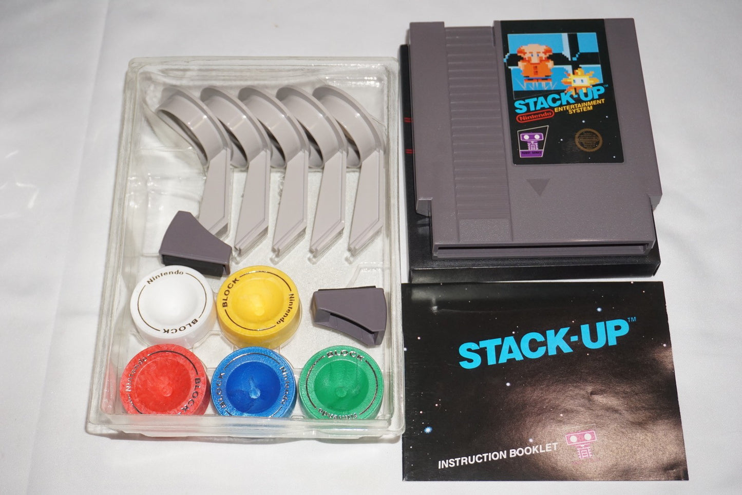 Stack Up (Nintendo NES) Complete in Box CIB