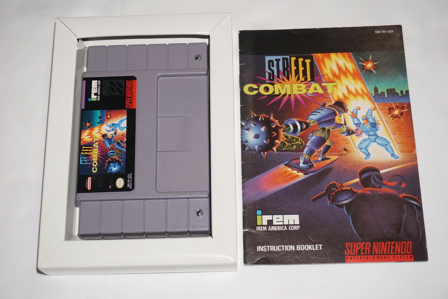 Street Combat (Super Nintendo SNES) Complete in Box CIB