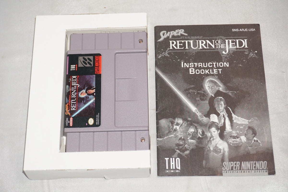 Star Wars Return of Jedi (Super Nintendo SNES) Complete in Box w/ Reg Card CIB