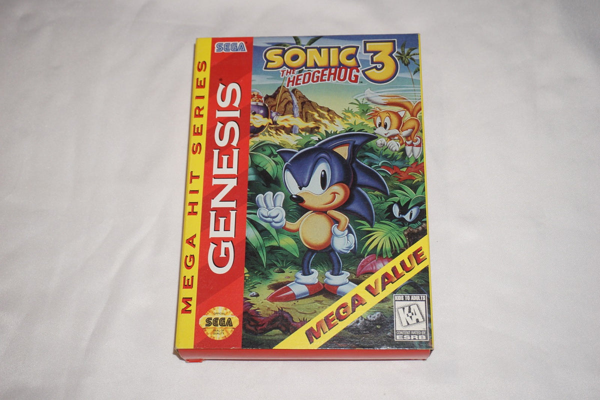 Sonic the Hedgehog 3 Mega Hit Series (Sega Genesis) Complete in Box CIB