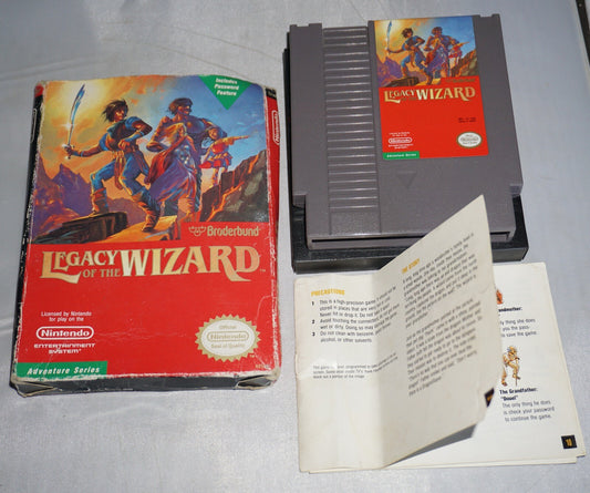Legacy of the Wizard (Nintendo NES) Complete in Box CIB