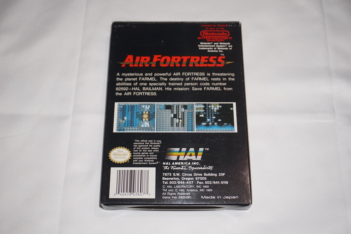 Air Fortress (Nintendo NES) Complete in Box CIB