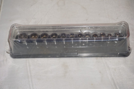 Snap On 12 pc 1/4 Metric Semi Deep Flank Drive Xtra FDX Socket Set 112ytmmsy NEW