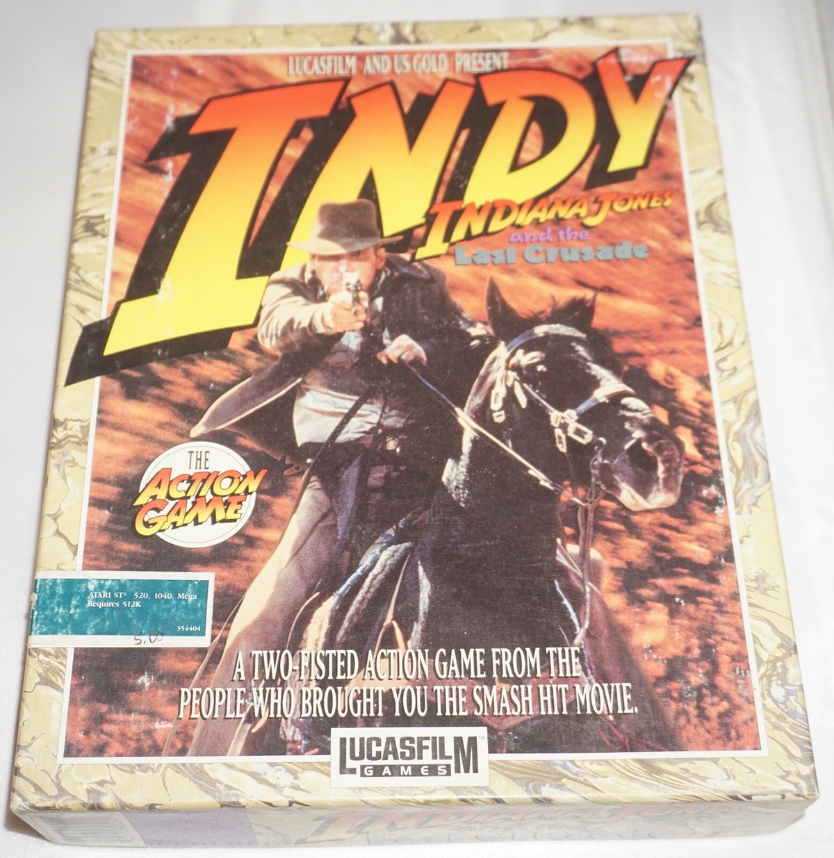 Indiana Jones Last Crusade (Atari 520ST 1040ST PC) Complete in Big Box CIB