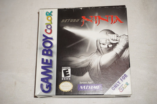 Return Of The Ninja (Nintendo Gameboy Color Game Boy GB) Complete w/ Reg CIB