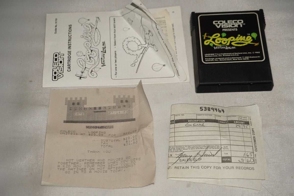 Looping (Colecovision) Complete In Box w/ Reg #2