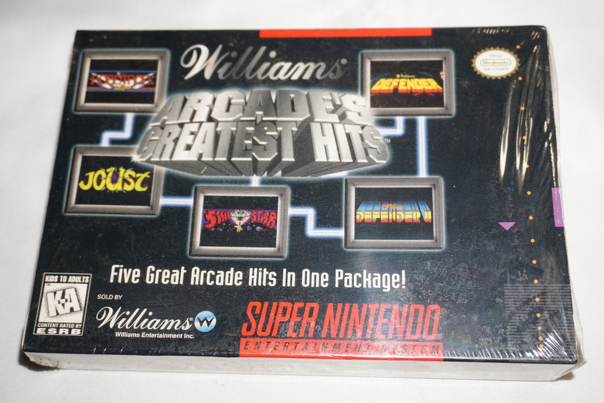 Williams Arcade's Greatest Hits (Super Nintendo SNES) NEW Sealed