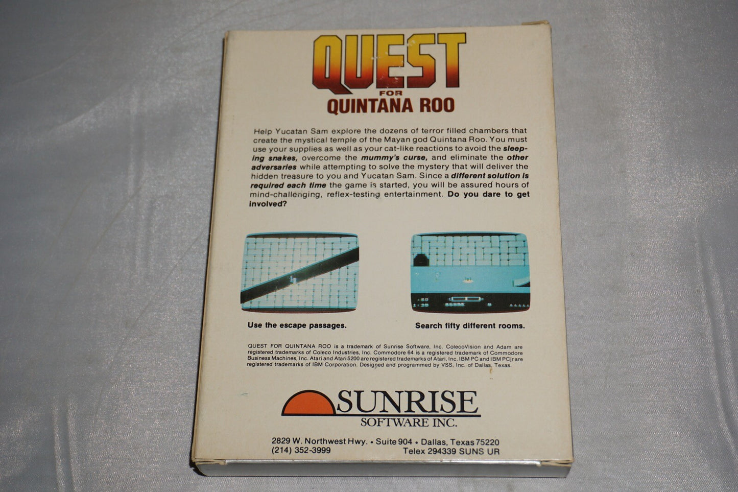 Quest for Quintana Roo (Atari 5200) Complete In Box