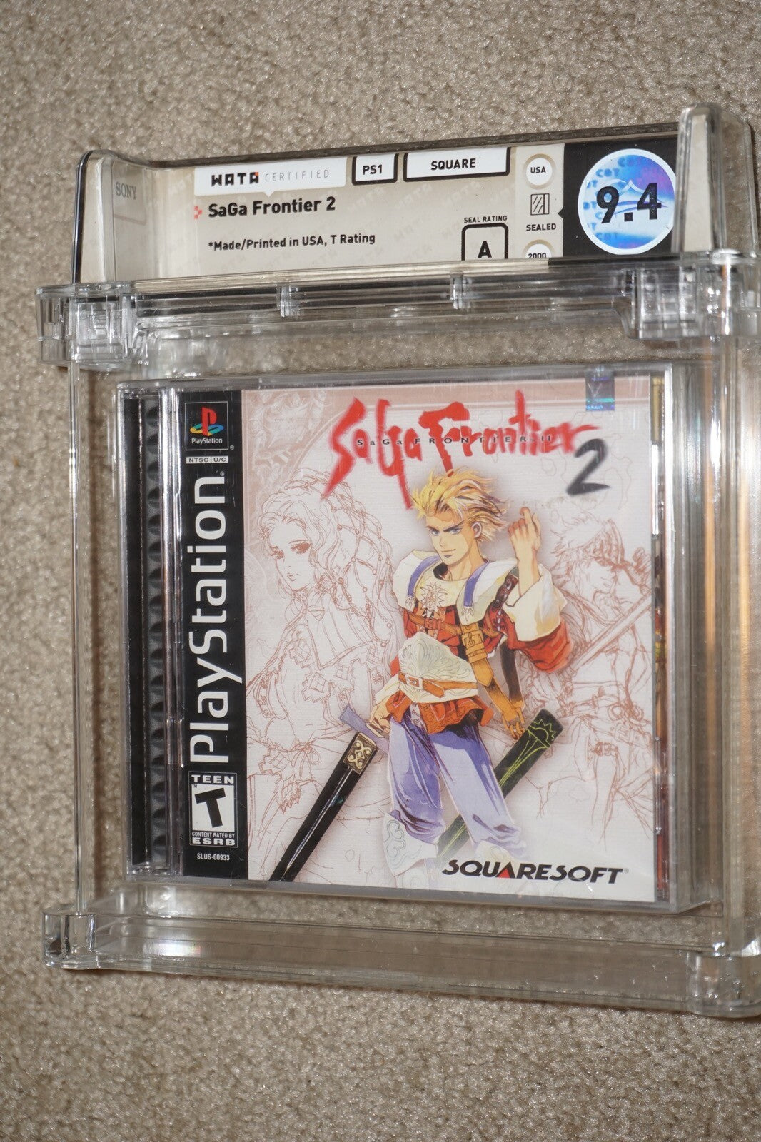 Saga Frontier 2 (Sony Playstation 1 ps1) WATA 9.4 A NEW Factory Sealed