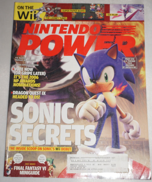 Nintendo Power Vol 213 Sonic Secrets Magazine #2 Poster