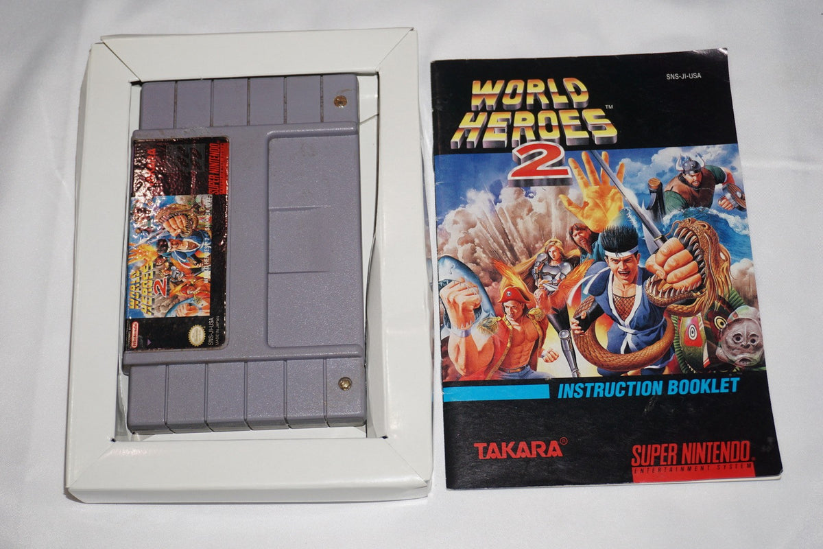 World Heroes 2 (Super Nintendo SNES) Complete in Box CIB