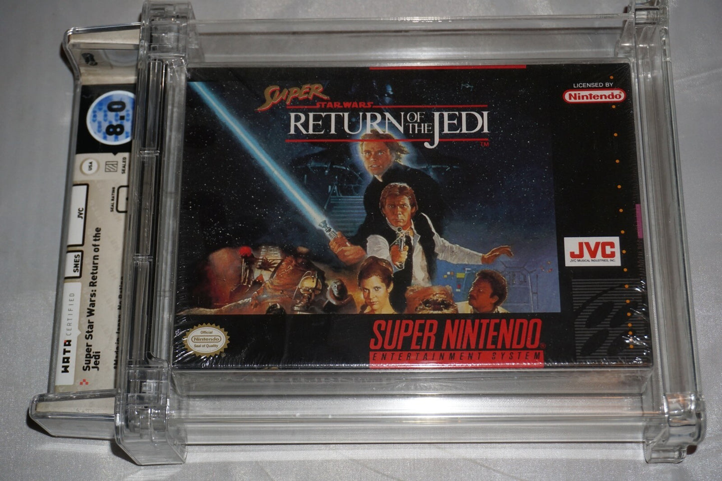 Star Wars Return of Jedi (Super Nintendo SNES) WATA 8.0 A NEW Sealed MIJ JVC