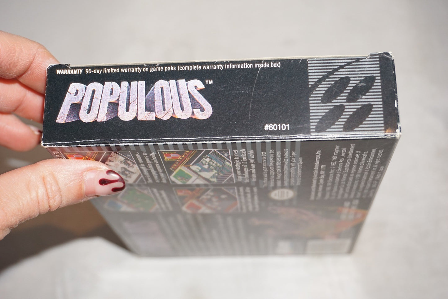 Populous (Super Nintendo SNES) Complete in Box CIB