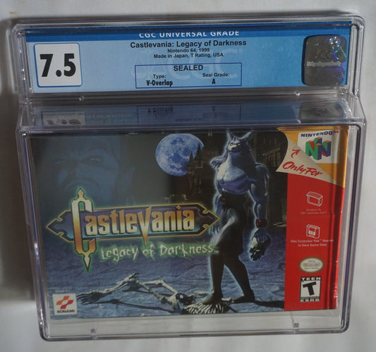 Castlevania Legacy of Darkness (Nintendo 64 N64) CGC 7.5 A NEW Sealed