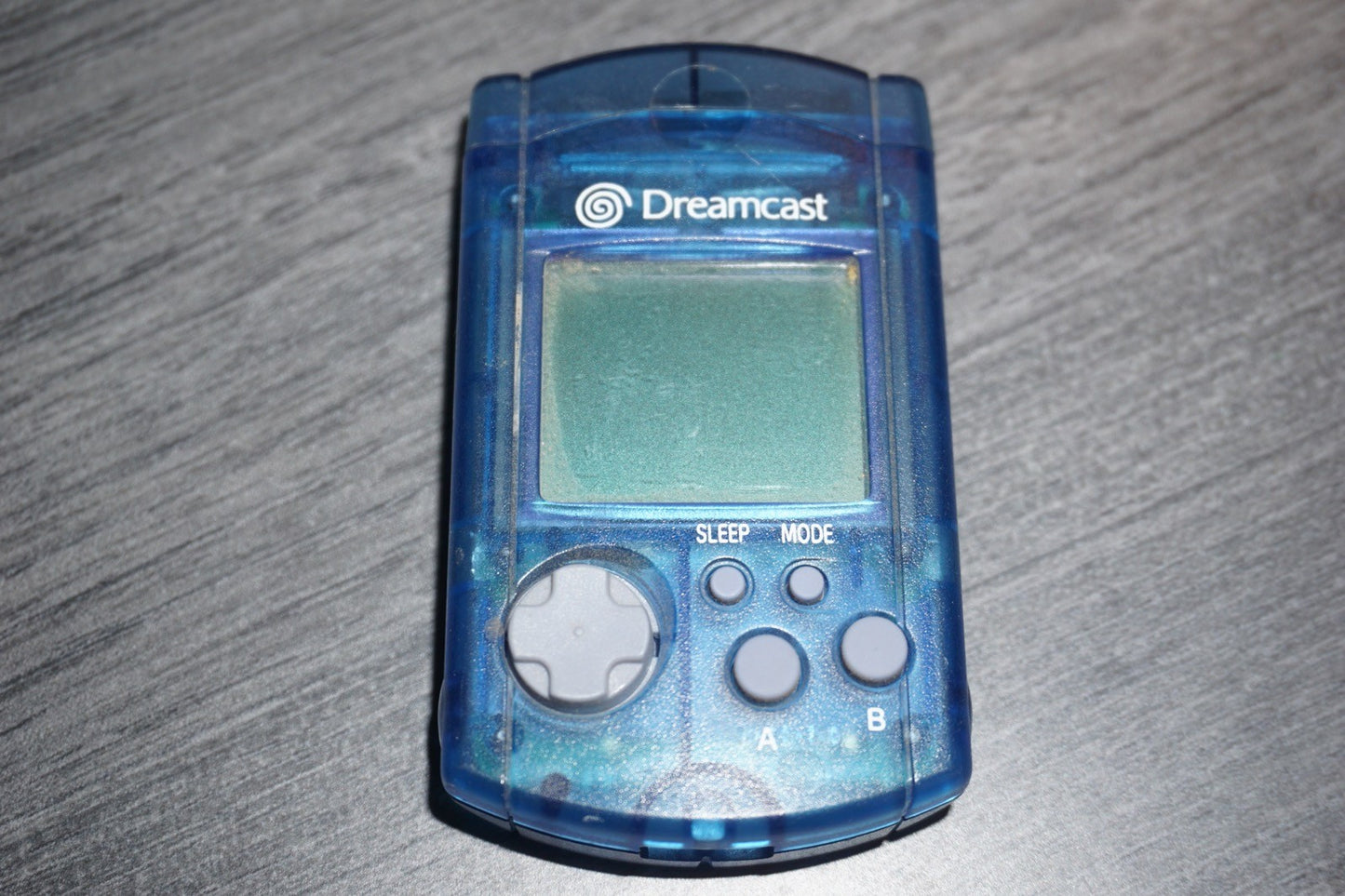 Clear Blue Visual Memory Unit VMU  Sega Dreamcast w/ Cover Official
