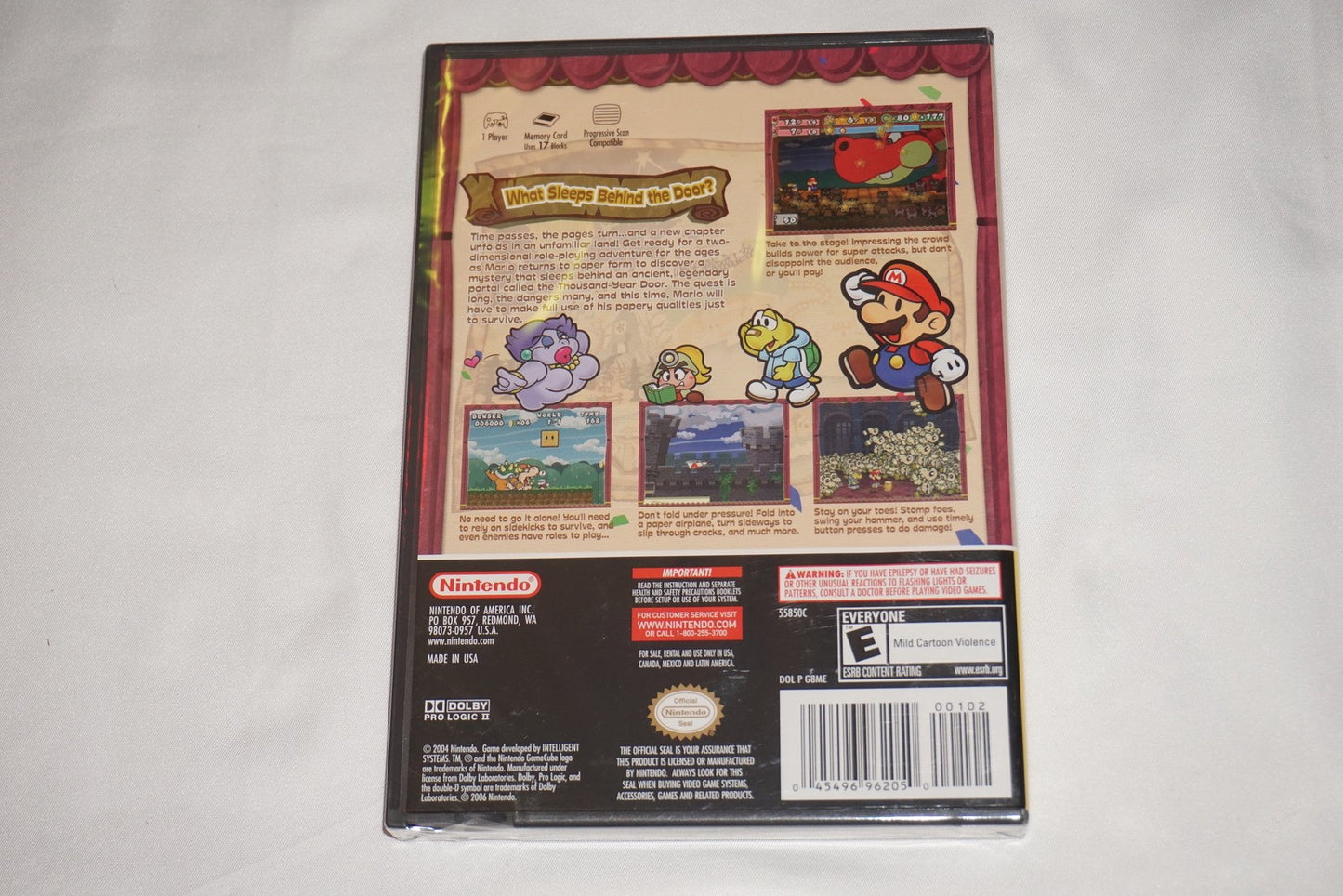 Paper Mario: The Thousand Year Door PC (Nintendo Gamecube) NEW Sealed
