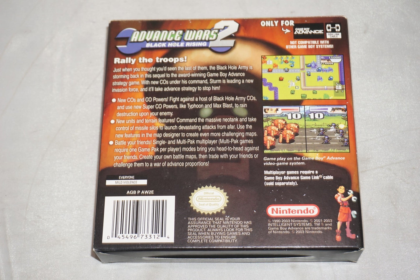 Advance Wars 2 (Gameboy Advance GBA Game Boy) Complete CIB Authentic