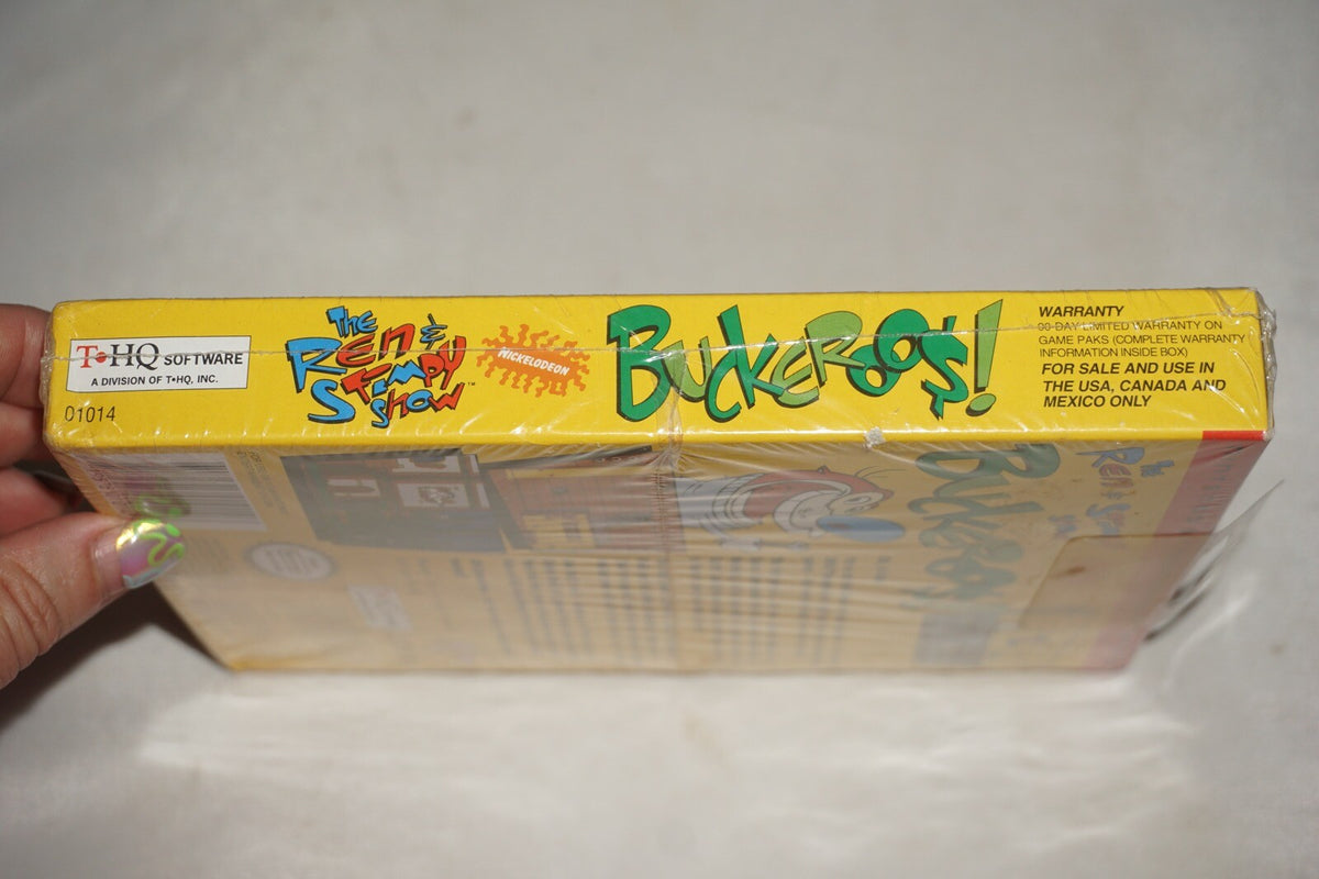 Ren & Stimpy Buckaroo Buckaroo$ (Nintendo NES) NEW Factory Sealed
