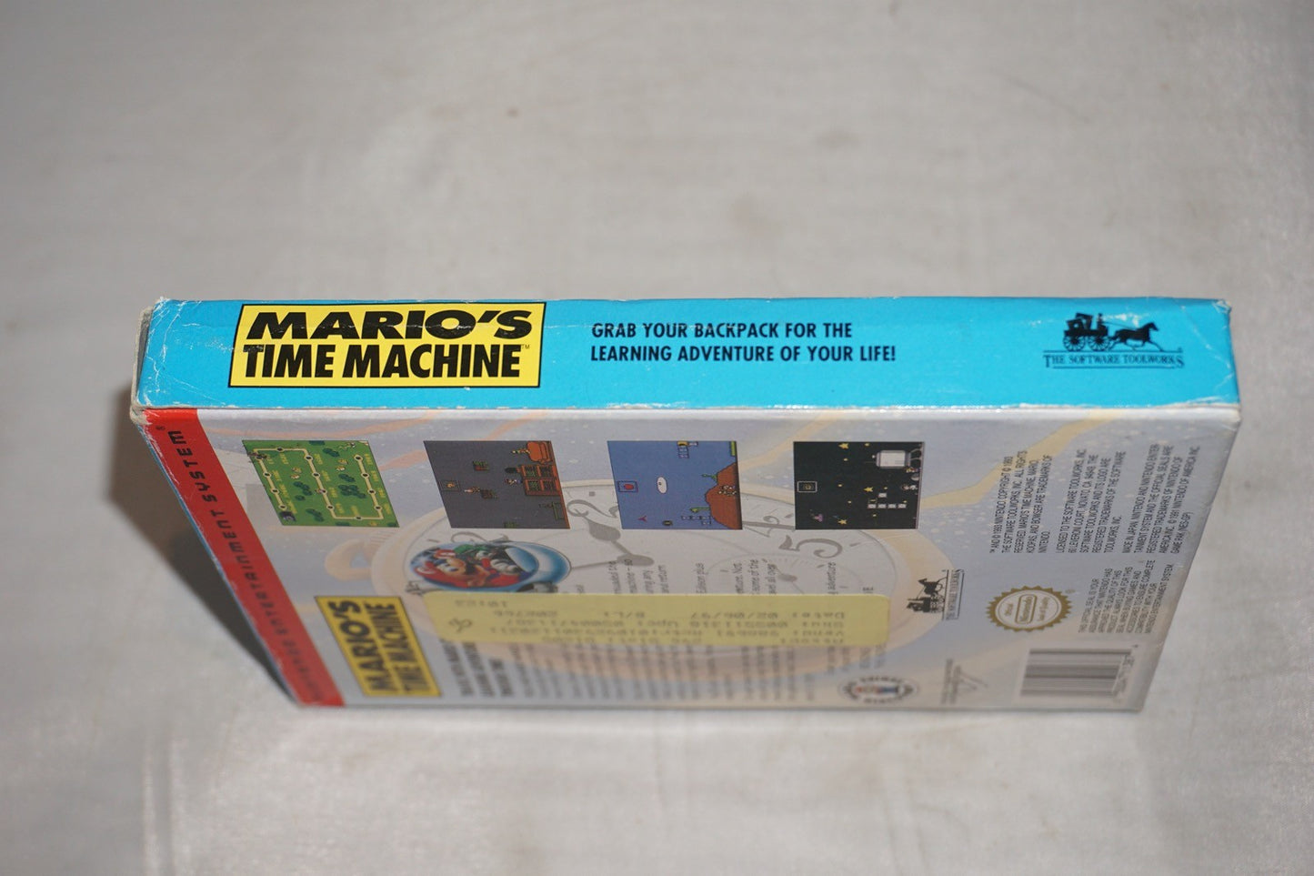 Mario's Time Machine (Nintendo NES) Complete in Box CIB