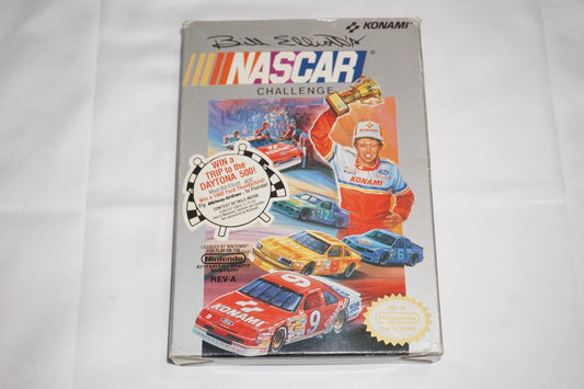 Bill Elliott's Nascar Challenge (Nintendo NES) Complete in Box CIB