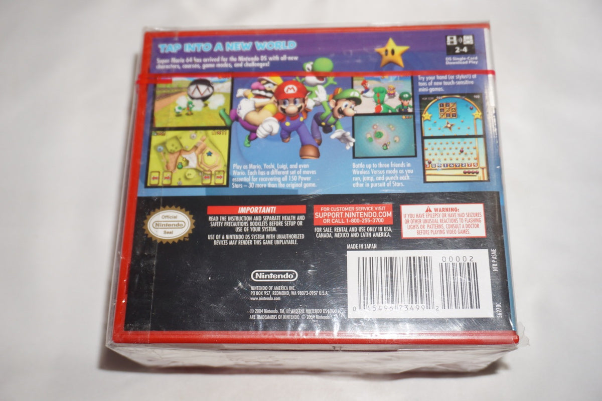 Super Mario 64 (Nintendo DS) NEW Sealed Case of 4 Set Lot