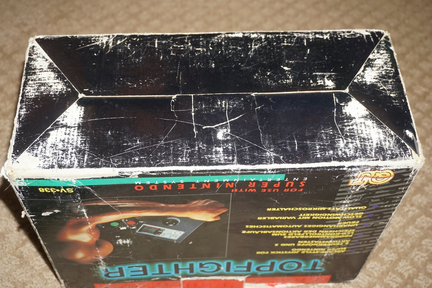 Topfighter Arcade Stick Controller (Super Nintendo SNES) Complete in Box CIB