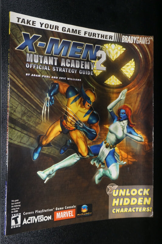 X Men Mutant Academy 2 Brady Strategy Guide Playstation 1 ps1