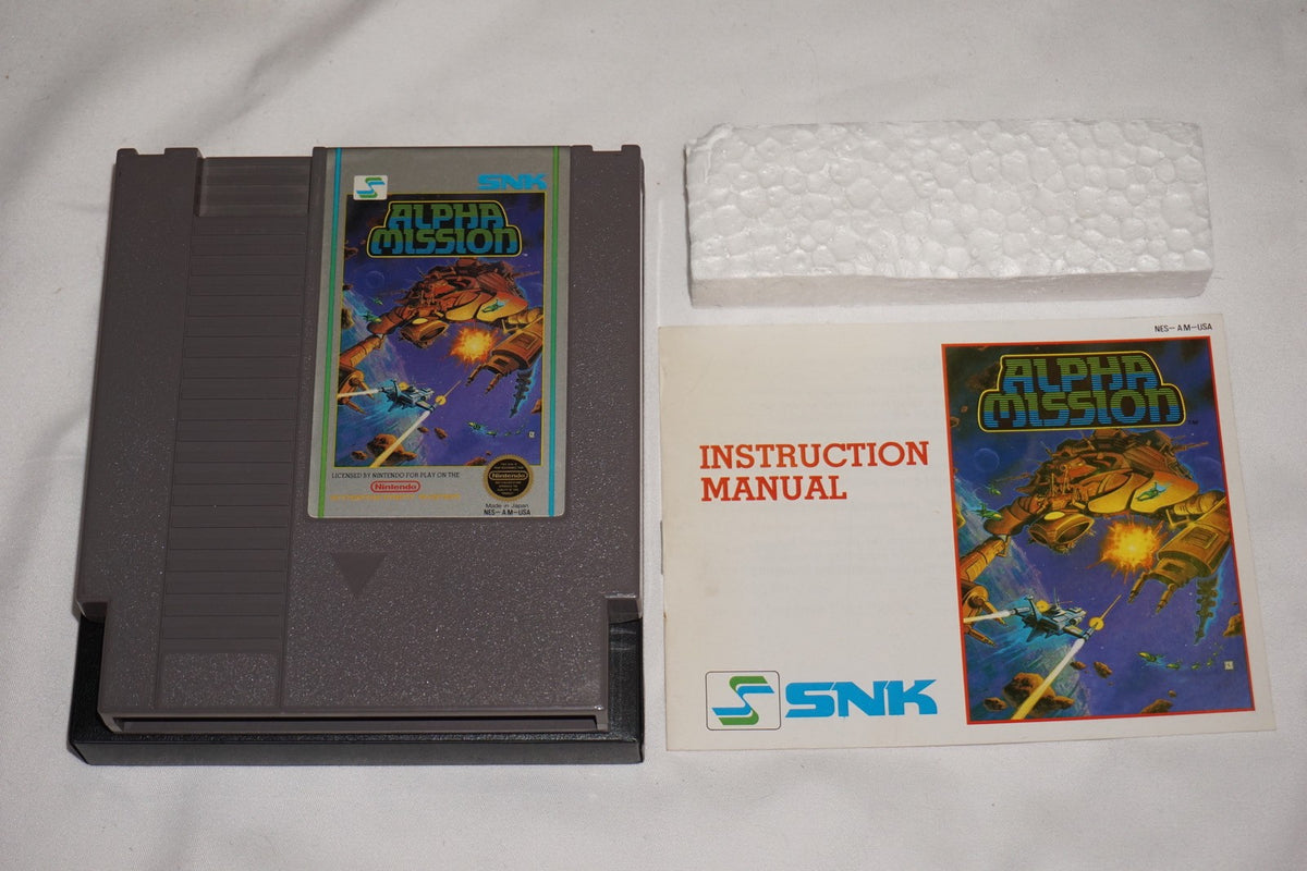 Alpha Mission (Nintendo NES) Complete in Box CIB