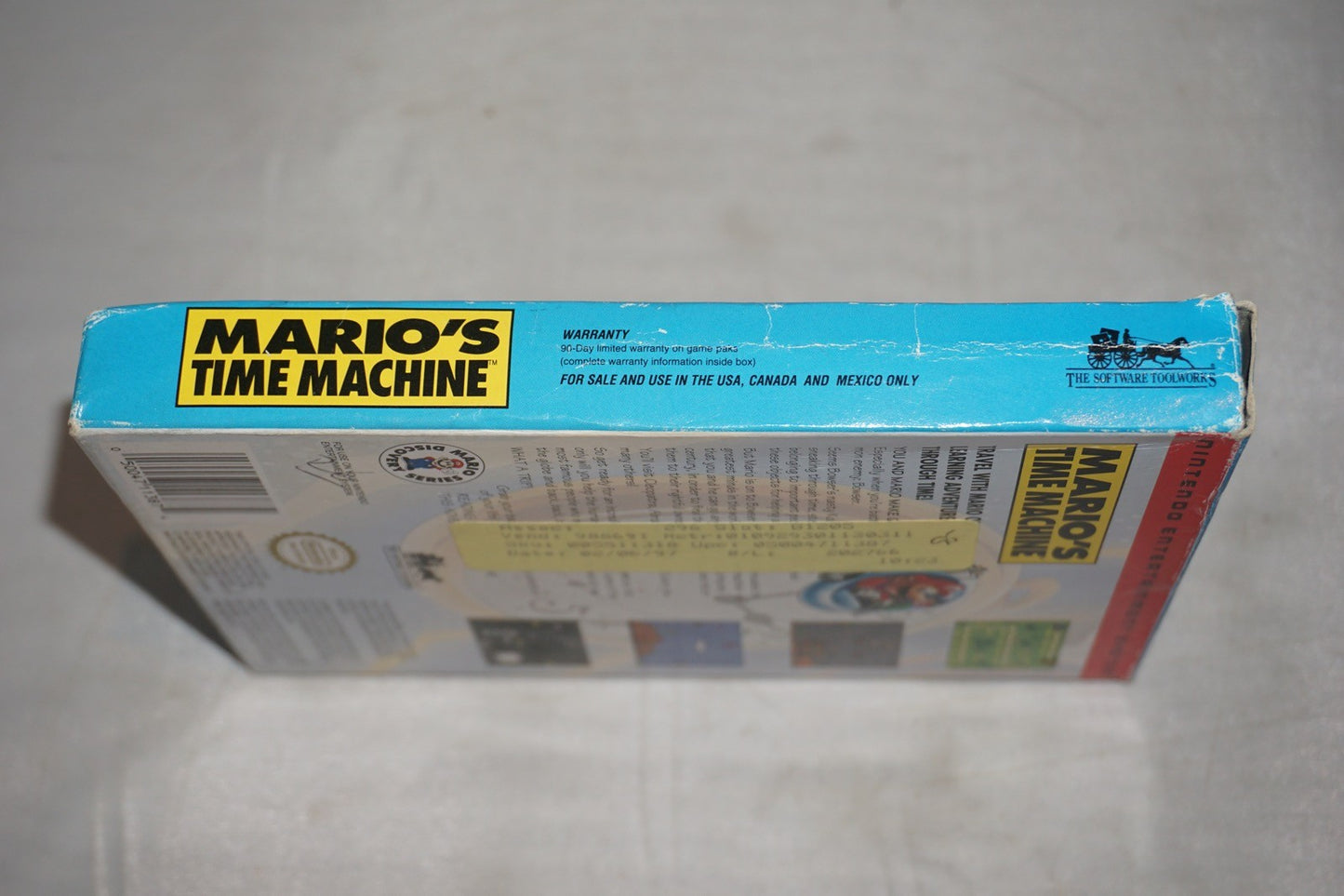 Mario's Time Machine (Nintendo NES) Complete in Box CIB