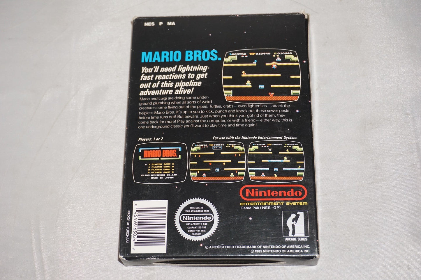 Mario Bros Arcade Series Rev A (Nintendo NES) Complete in Box CIB