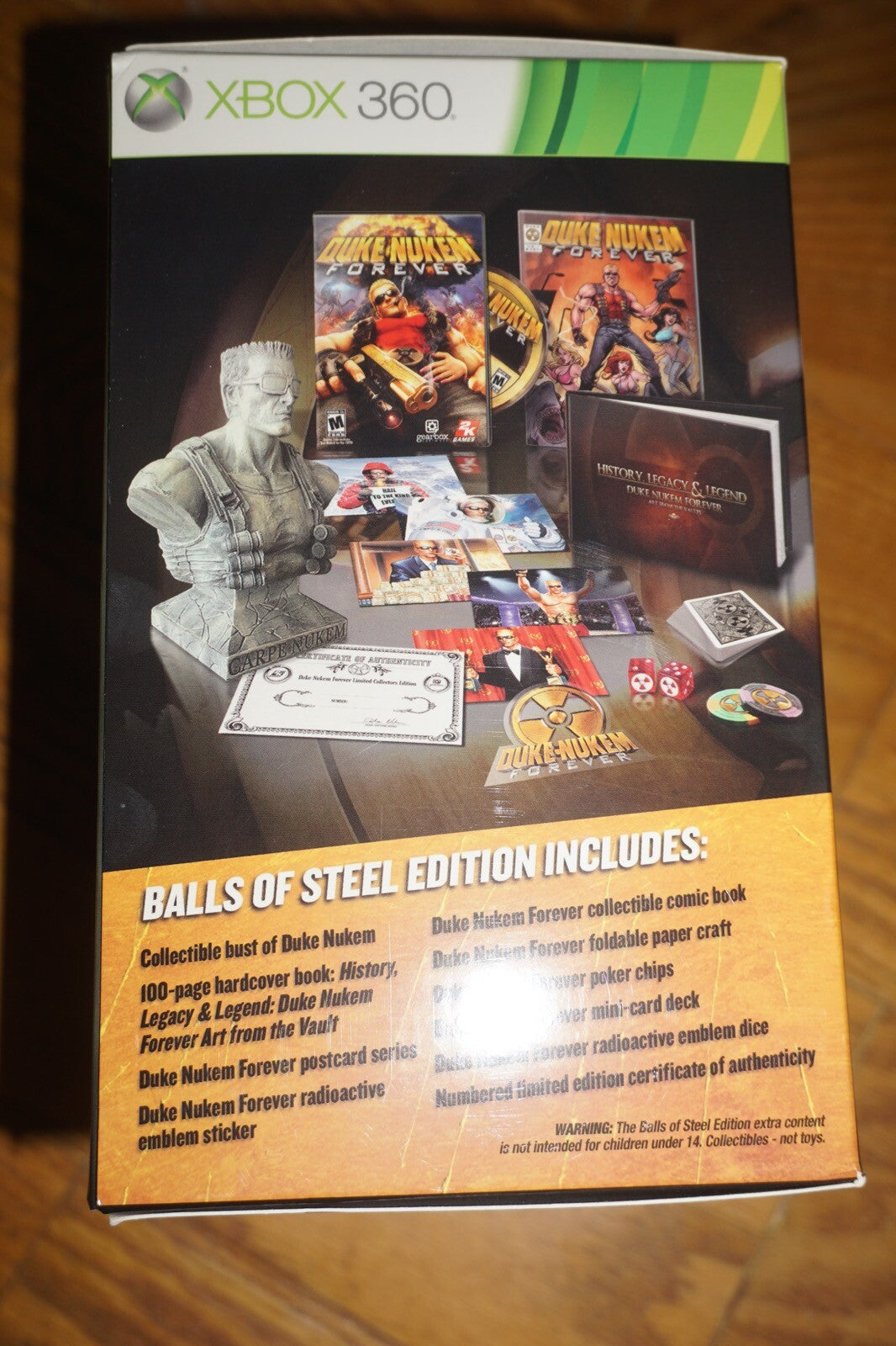 Duke Nukem Forever: Balls of Steel Collector's Edition (Xbox 360) Complete