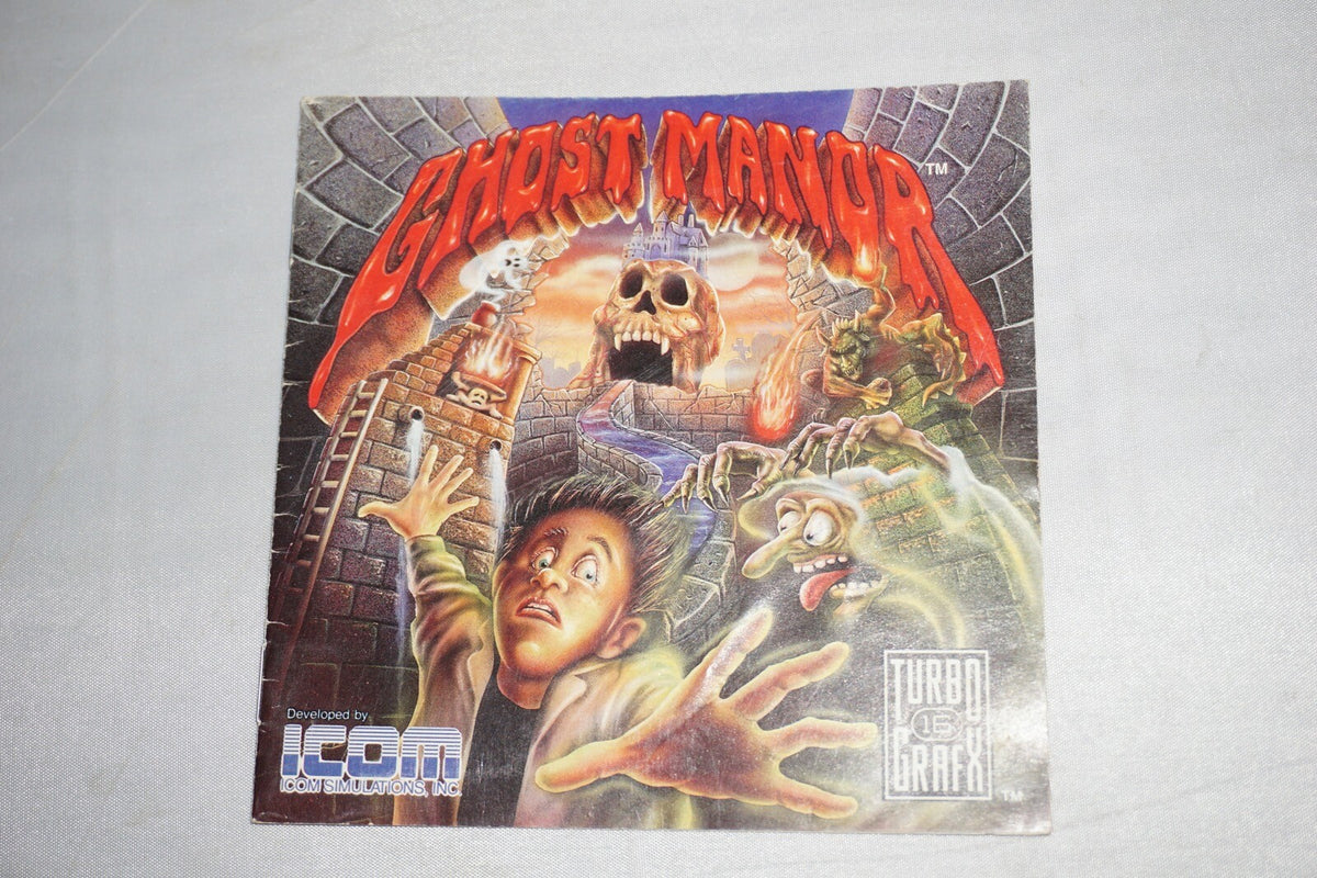 Ghost Manor (Turbo Grafx 16 Turbografx tg16) Manual ONLY NO GAME