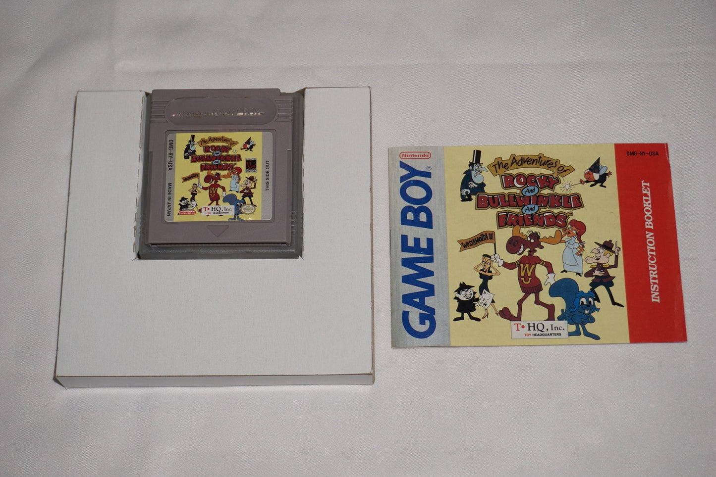 Adventures of Rocky & Bullwinkle (Nintendo Game Boy) Complete in Box CIB