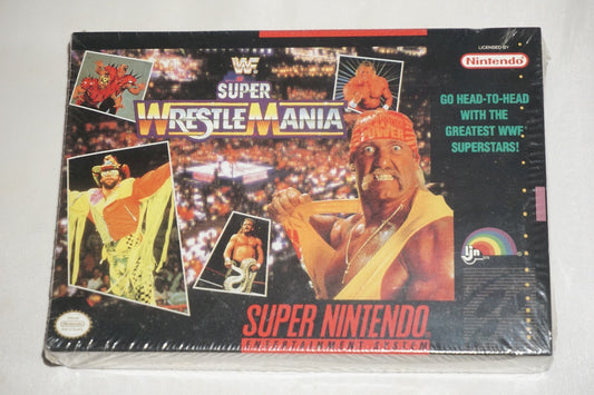 WWF Super WrestleMania (Super Nintendo SNES) NEW in Box Factory Sealed