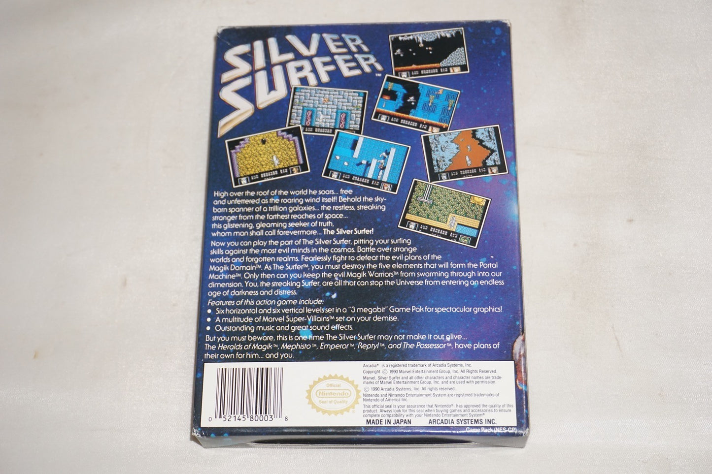 Silver Surfer (Nintendo NES) Complete in Box CIB