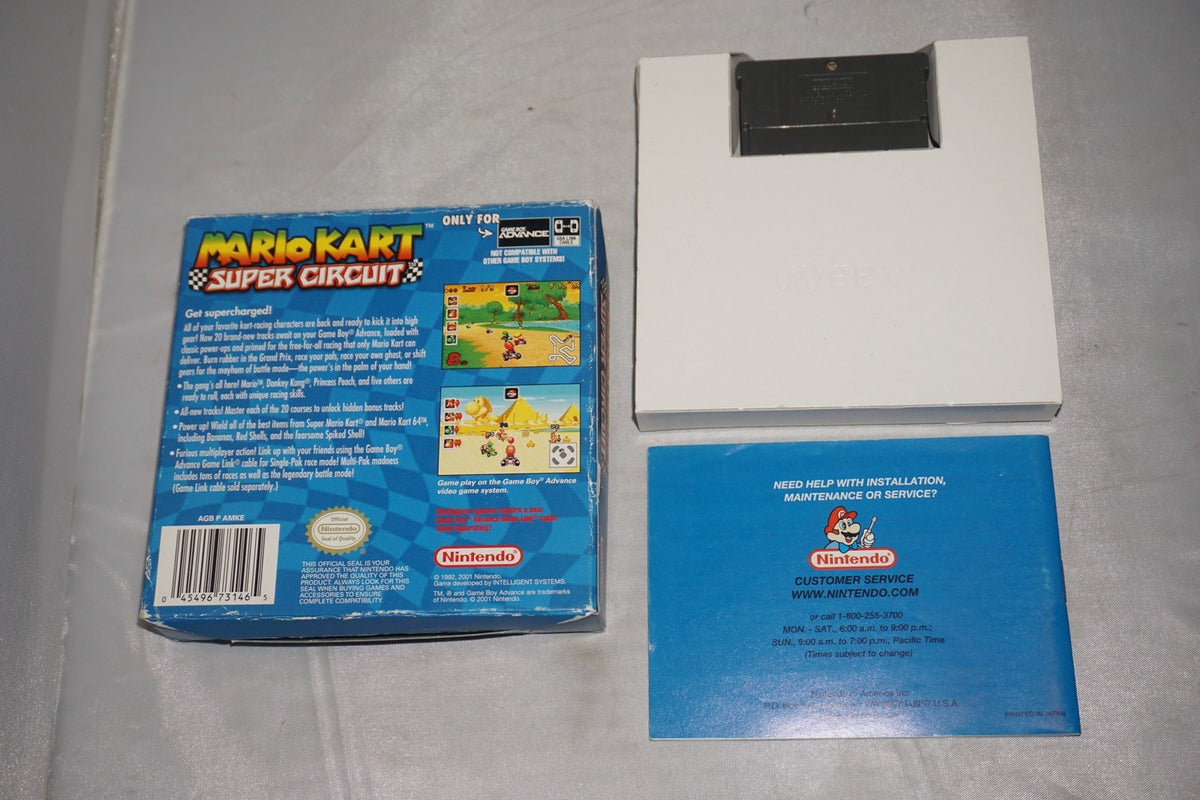 Mario Kart Super Circuit (Gameboy Advance GBA Game Boy) Complete Authentic