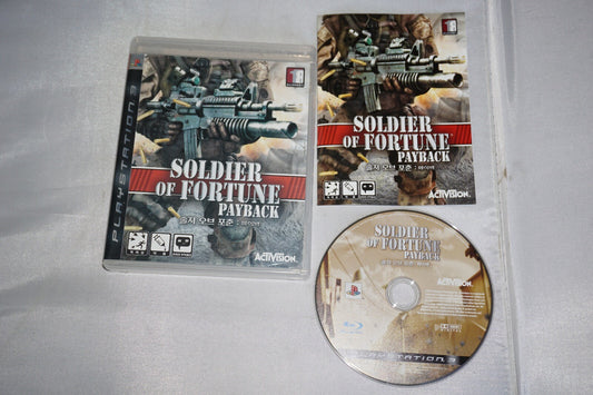 Soldier of Fortune Payback (Sony Playstation 3 ps3) Complete KOREAN Import