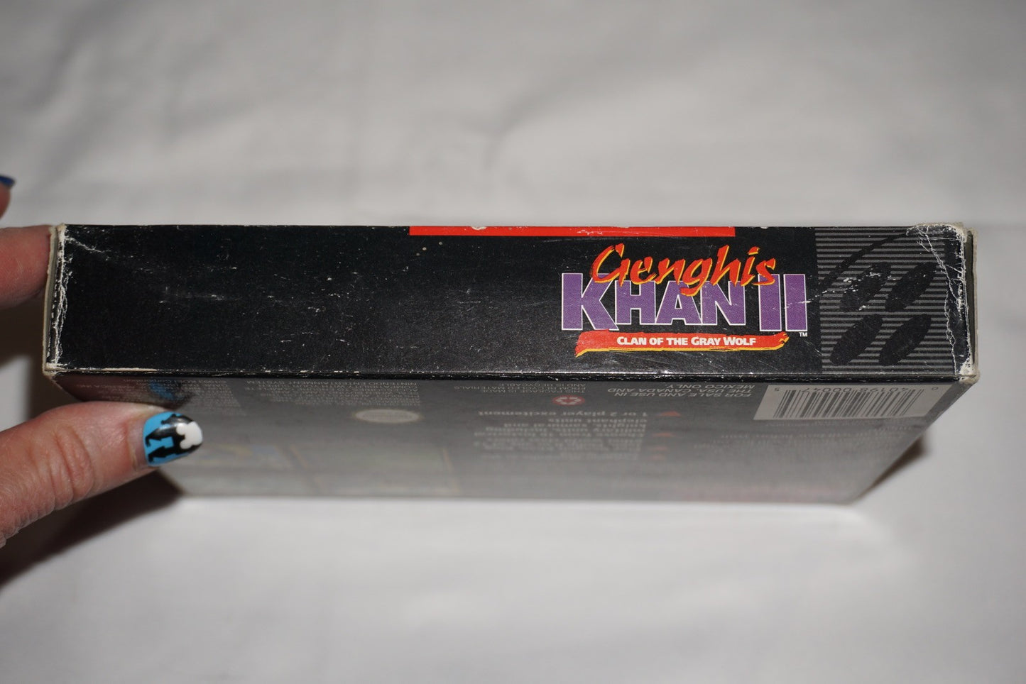 Genghis Khan II Clan Of The Gray Wolf (Super Nintendo SNES) Complete in Box CIB
