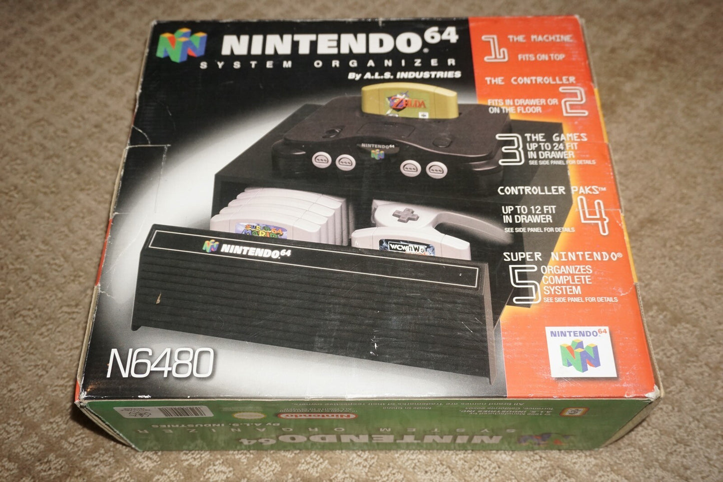 System Organizer N6480 (Nintendo 64 n64) with Box ALS A.L.S