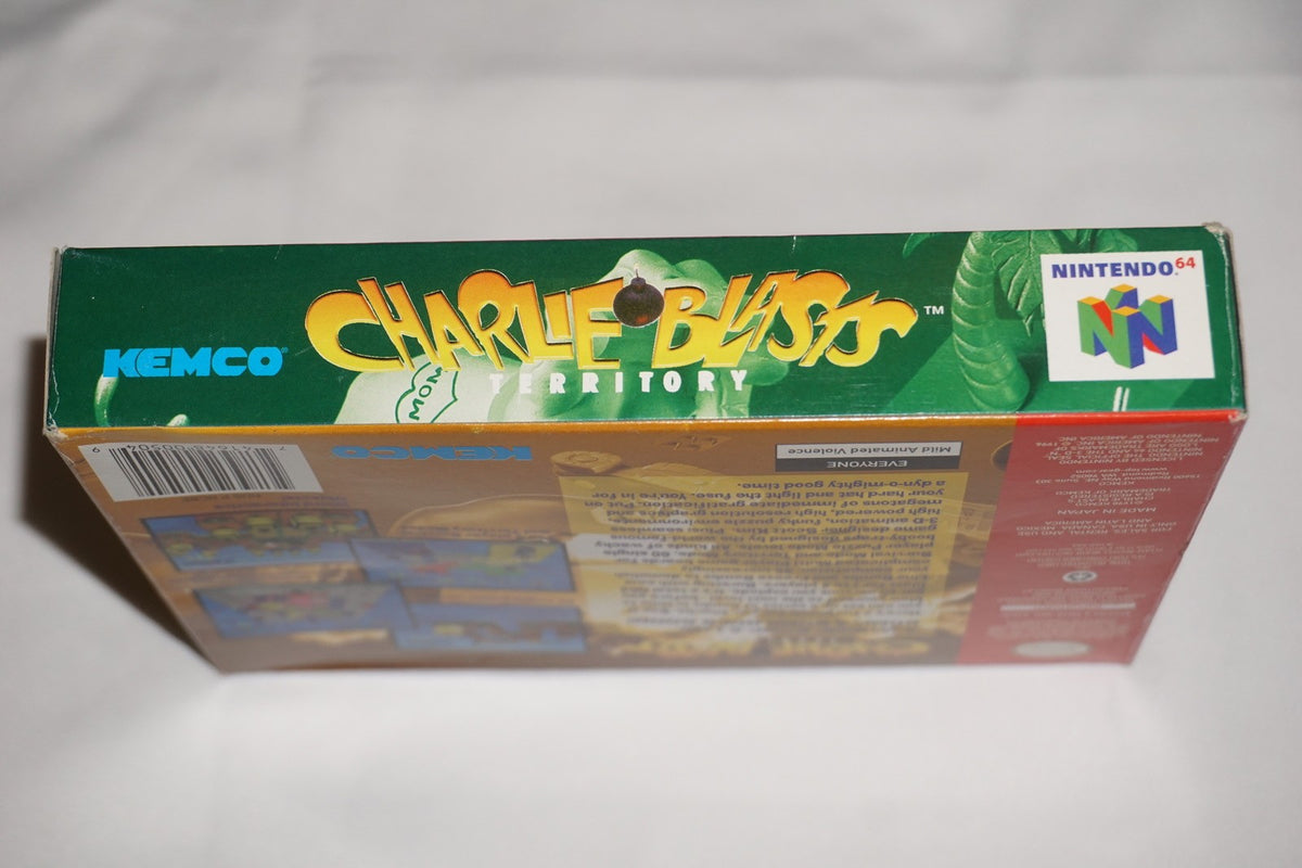 Charlie Blasts Territory (Nintendo 64 N64) Complete in Box w/ Reg Poster CIB