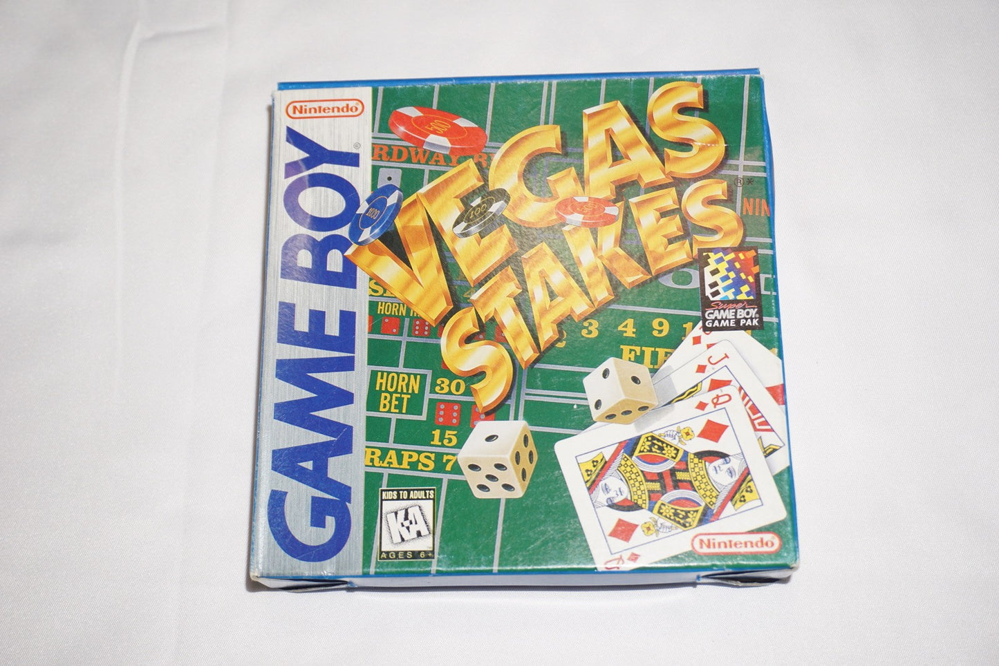 Vegas Stakes (Nintendo Game Boy Gameboy) Complete in Box CIB