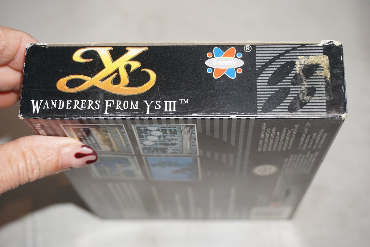 Ys III Wanderers from Y's (Super Nintendo SNES) Complete in Box CIB