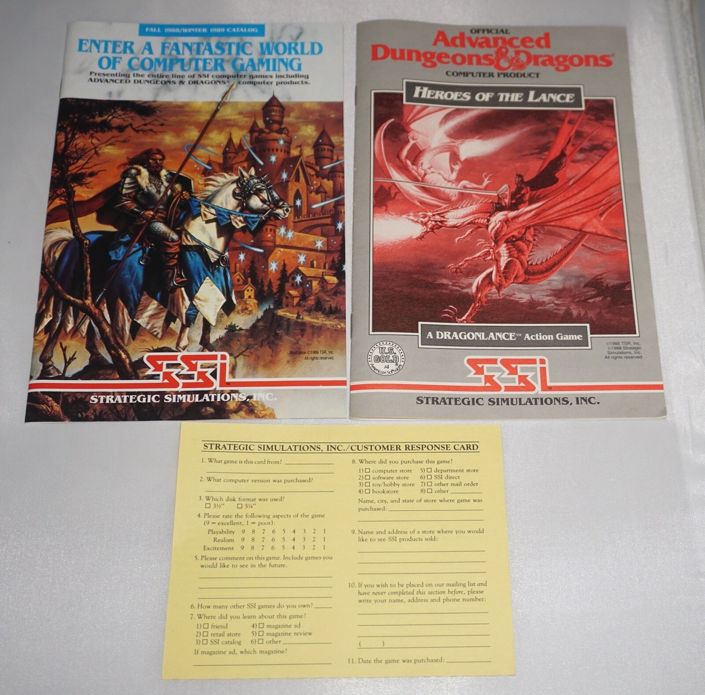Advanced Dungeons & Dragons Heroes of Lance (Atari ST) Complete